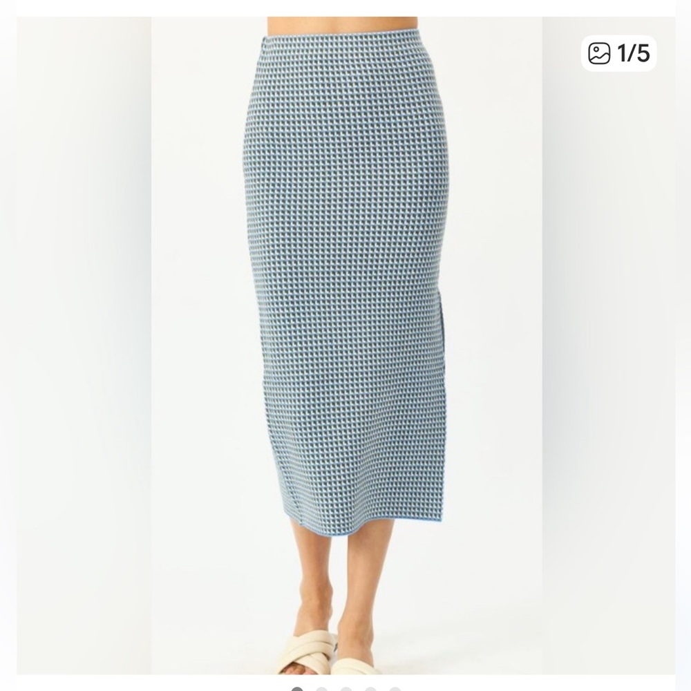 Stitches & Stripes by Revolve Poplar Midi Skirt NWT Size L